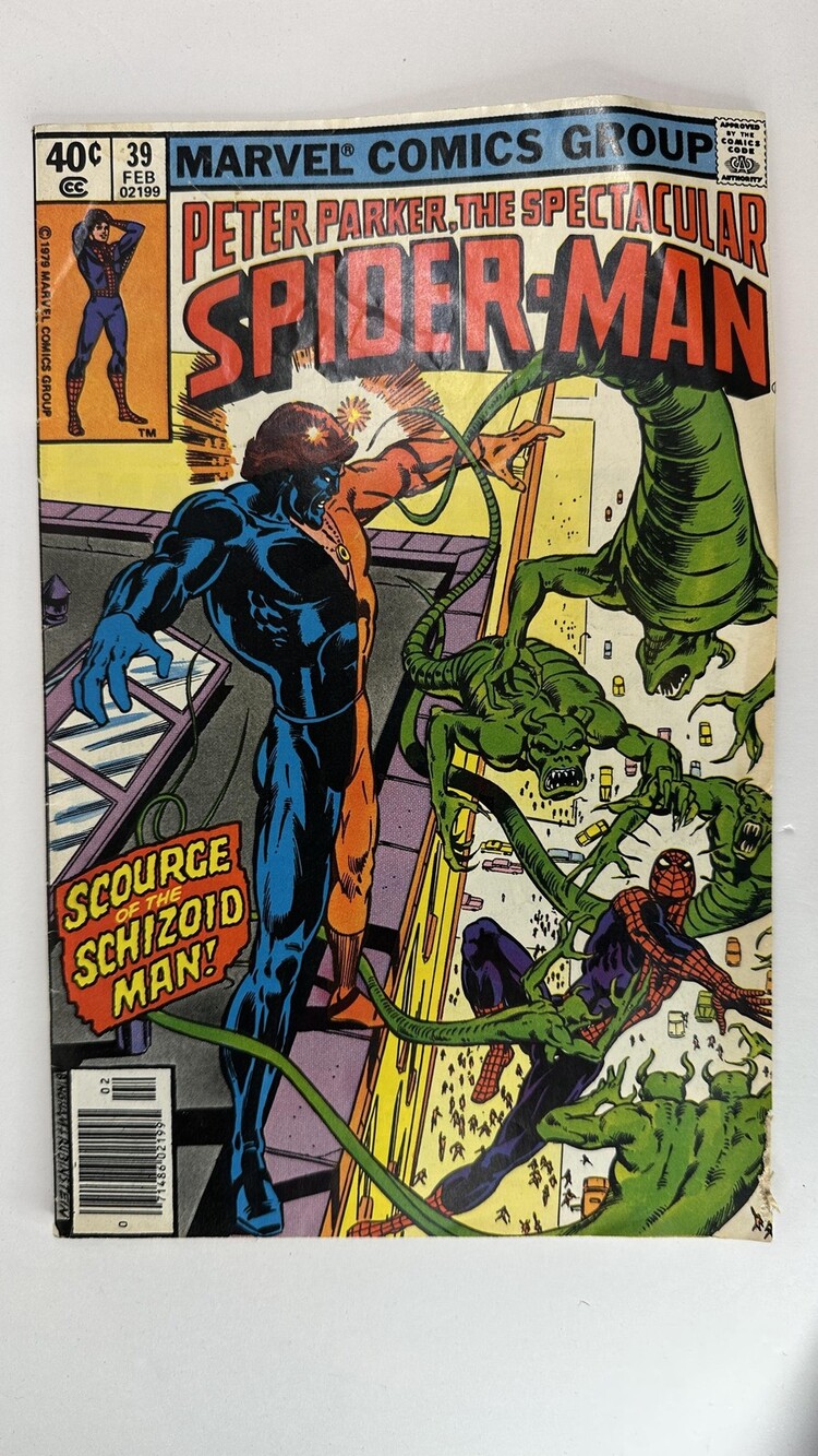 Vintage Marvel Spectacular Spider-Man #39 1980 Comic Book Schizoid Man Feb Issue
